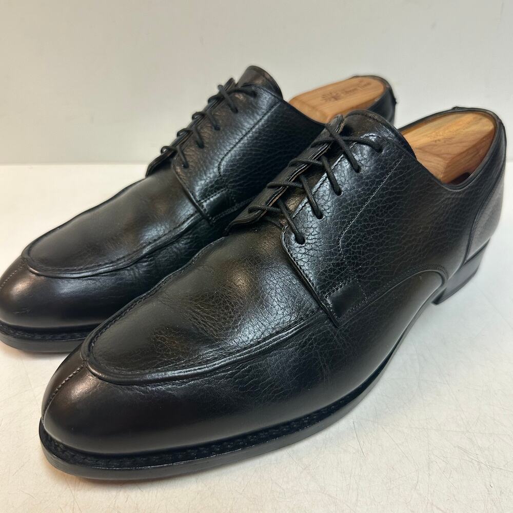 FULLY RESOLED Crockett & Jones x Brook Split Toe Derby Scotch Grain England 10 D